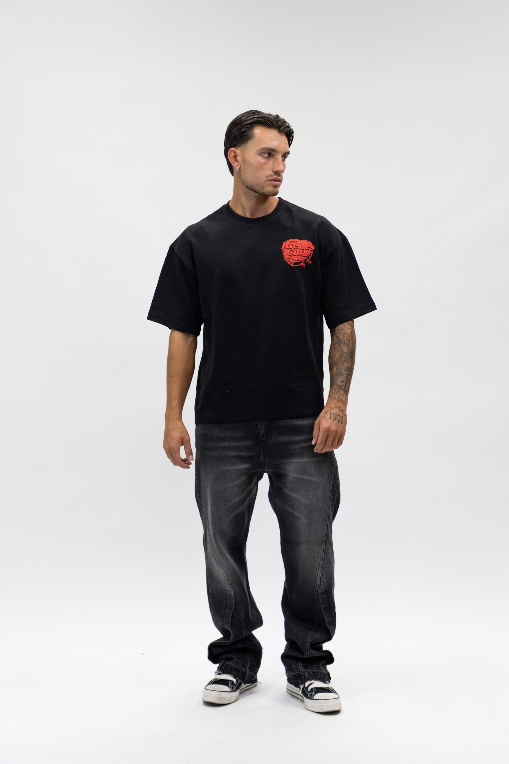 T-shirt Heart Black