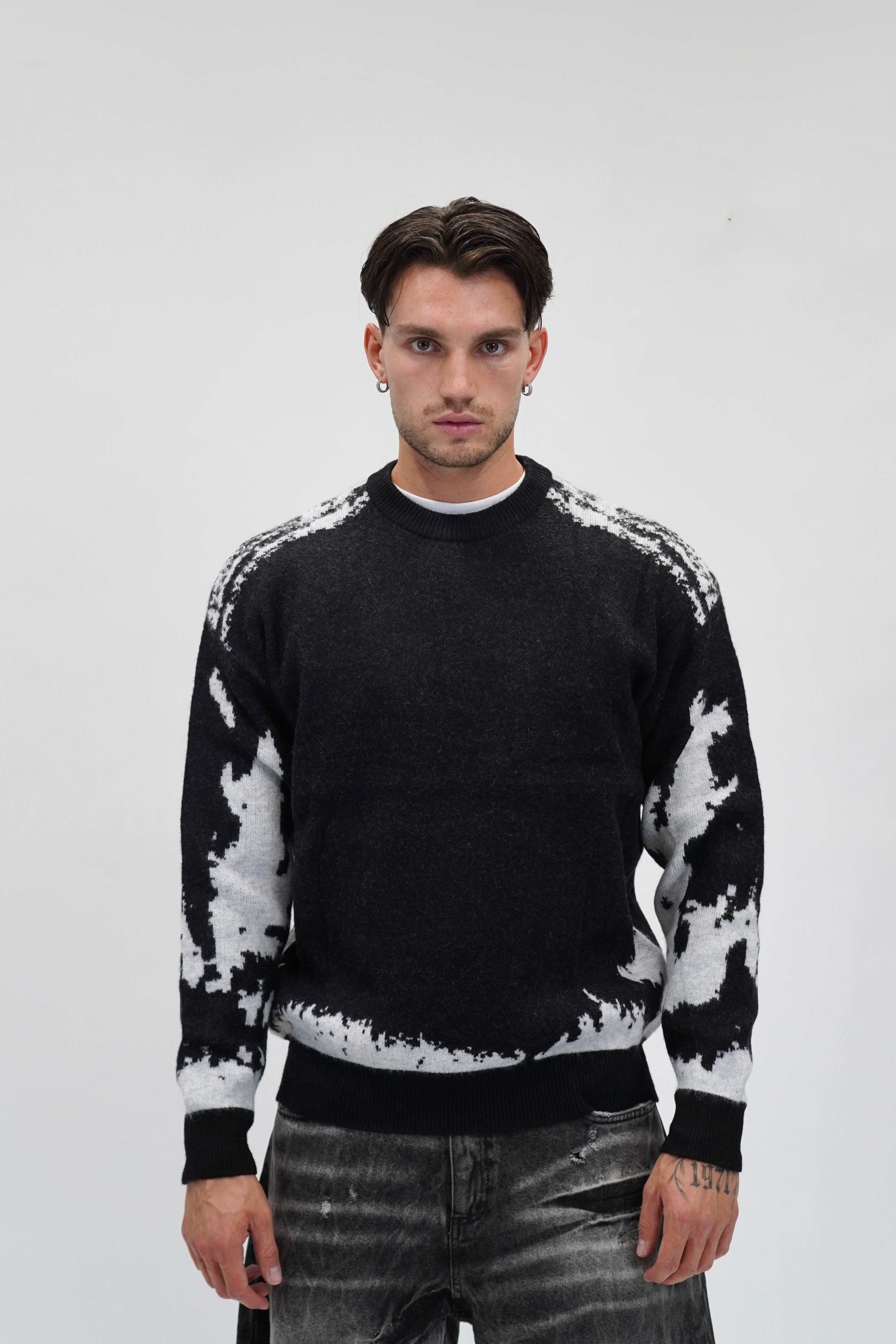 Maglione Zebra Black