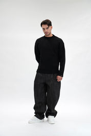Jeans Baggy Selvedge Black