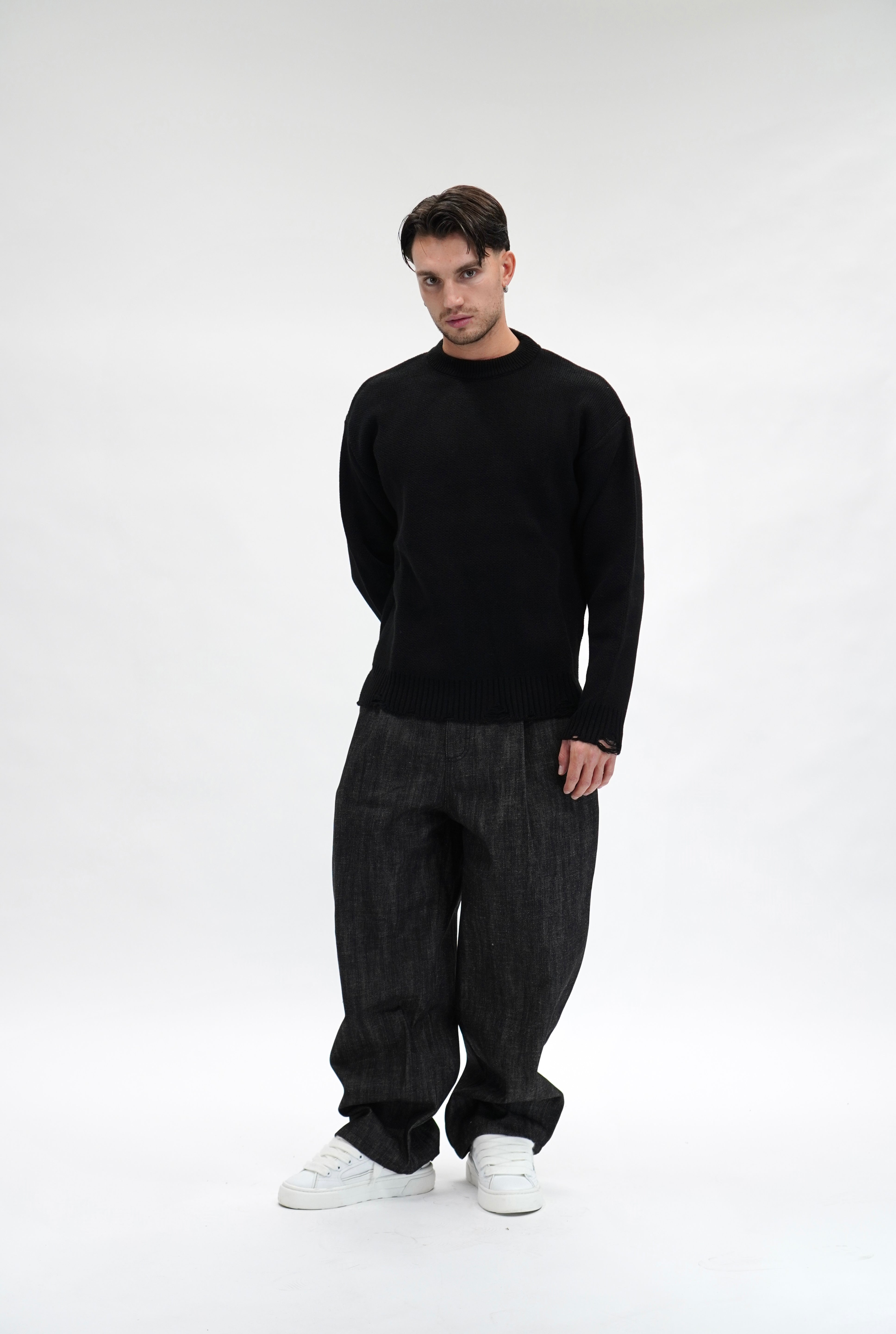 Jeans Baggy Selvedge Black
