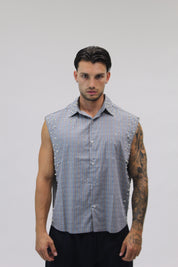 Camicia Smanicata Pearl Sky