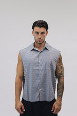Camicia Smanicata Pearl Sky
