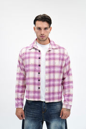 Camicia Flanella Swarovsky Pink