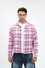 Camicia Flanella Swarovsky Pink