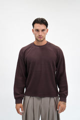 Longsleeve Waffle Raglan Moka