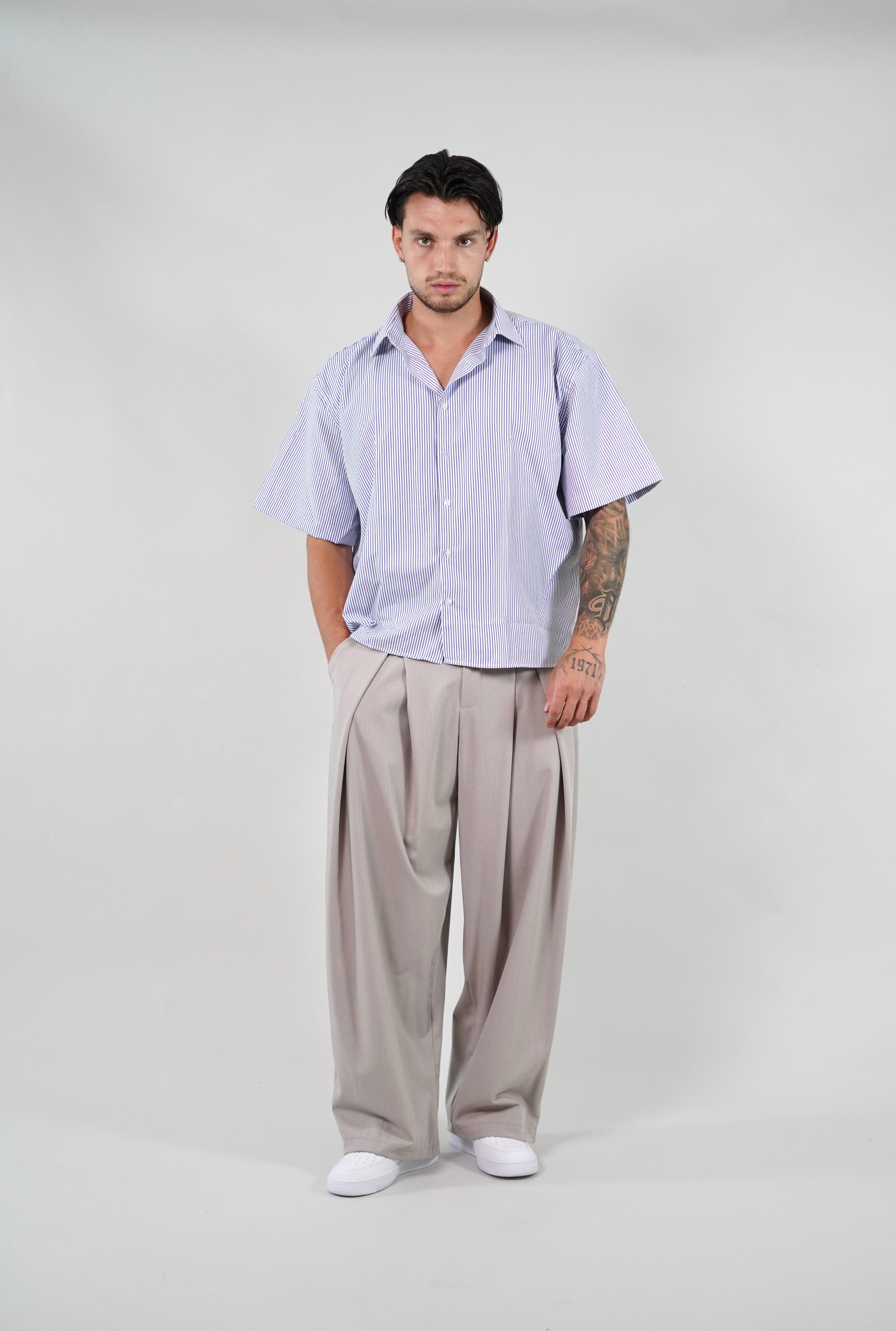 Camicia Crop Sartoriale