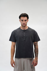 T- shirt Serafino Jersey Black