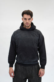 Hoodie Riches Distressed Black