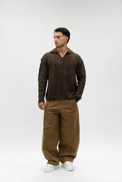 Maglione Curly Moka