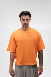 T-shirt Waffle Orange