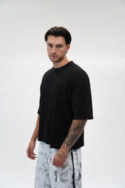 T-shirt Waffle Black