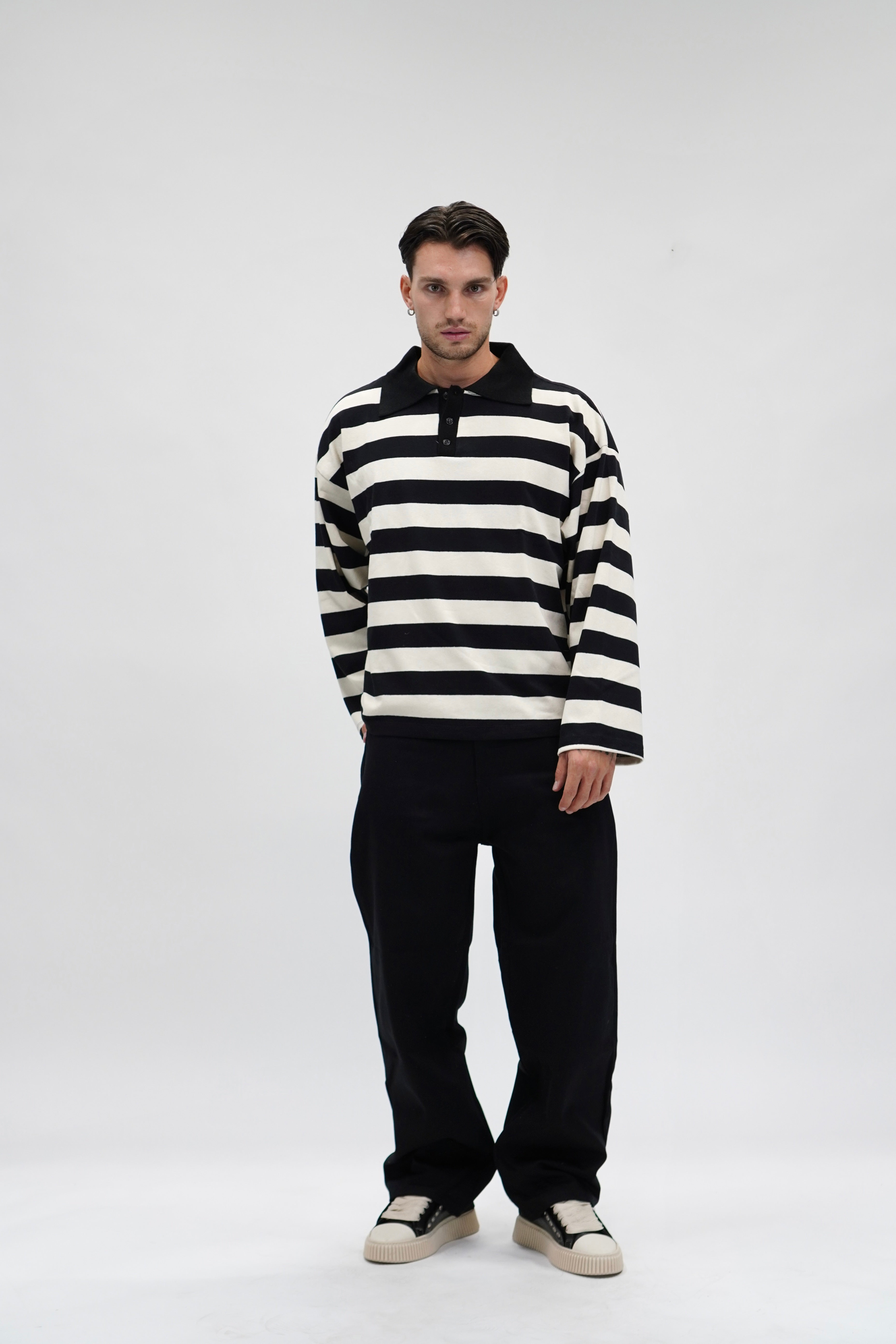 Polo Stripes Black & White