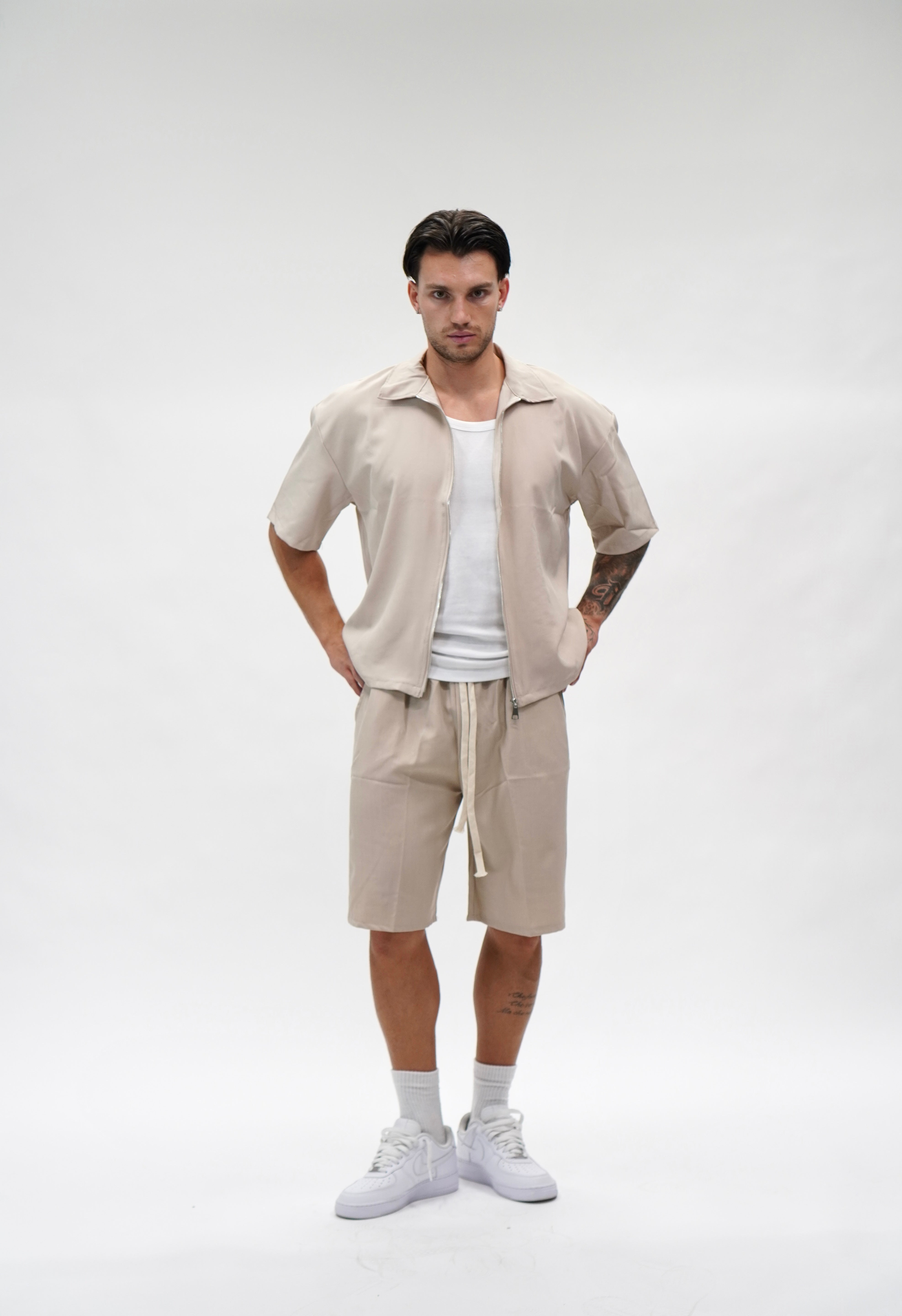 Coordinato Zipped Beige