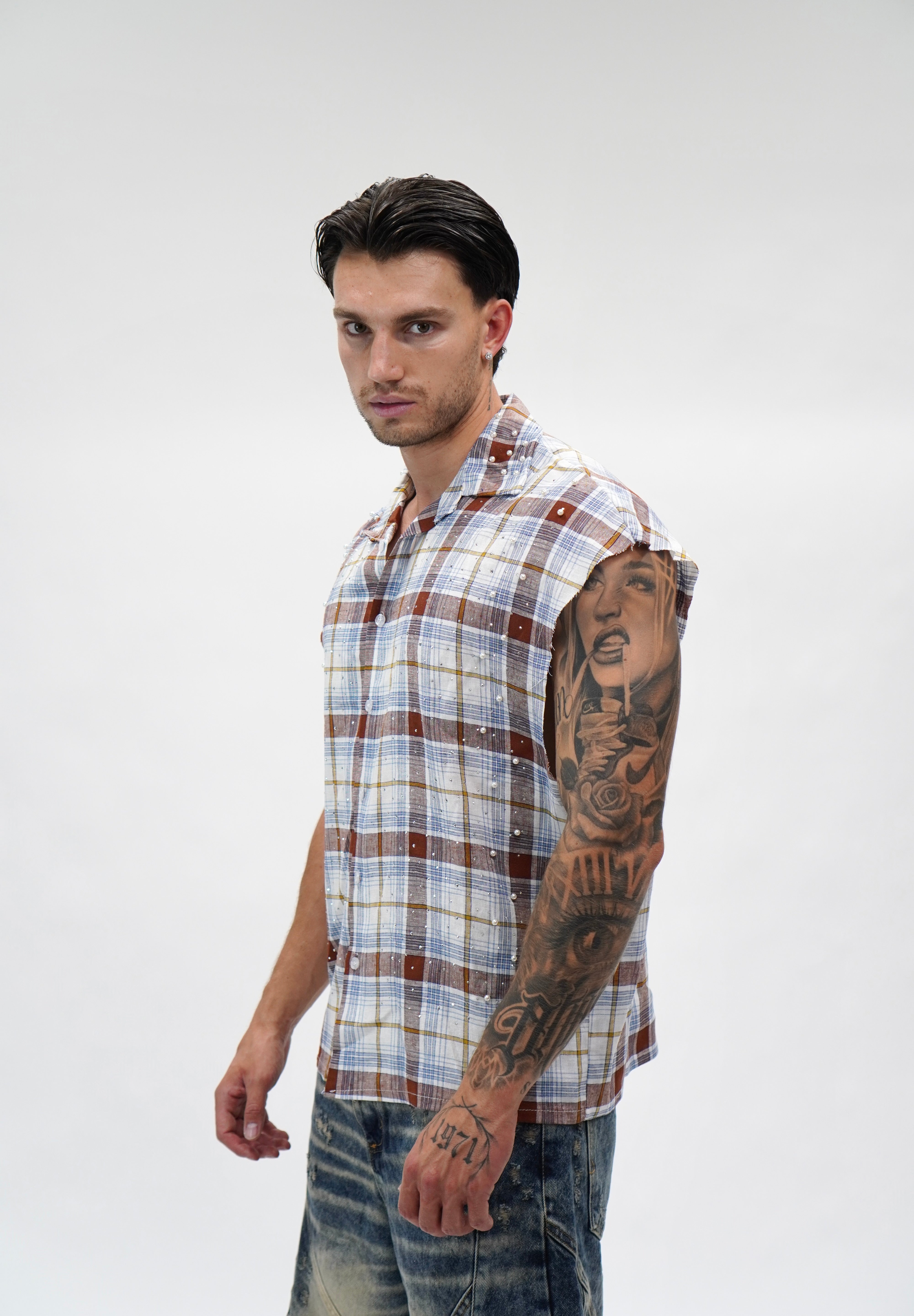 Camicia Smanicata Sky