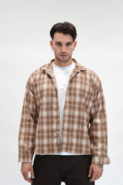 Camicia Checked Flanella Brown