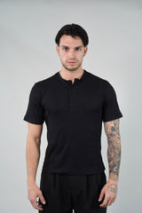 T-Shirt Serafino Black