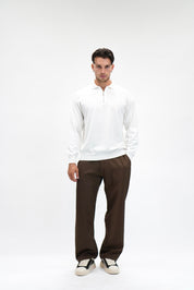 Polo Zip White