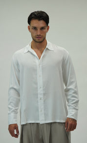 Camicia Simil Seta White