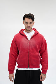 Hoodie Faded Red