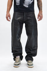 Jeans Baggy Studded Wax