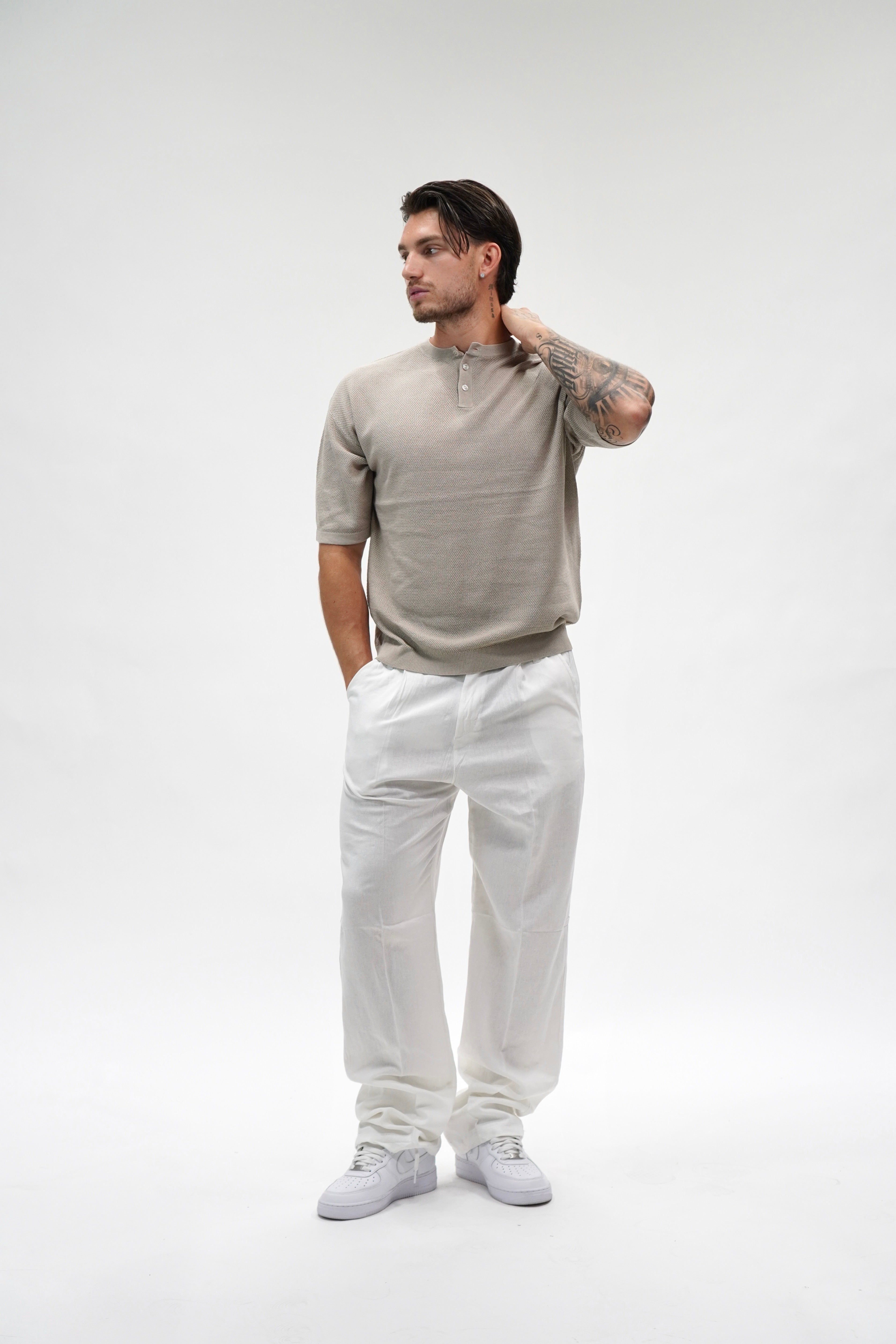 T-shirt Serafino Beige