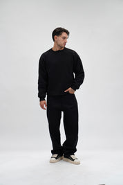 Felpa crewneck black
