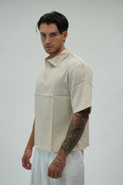 Polo Mano Lino Beige