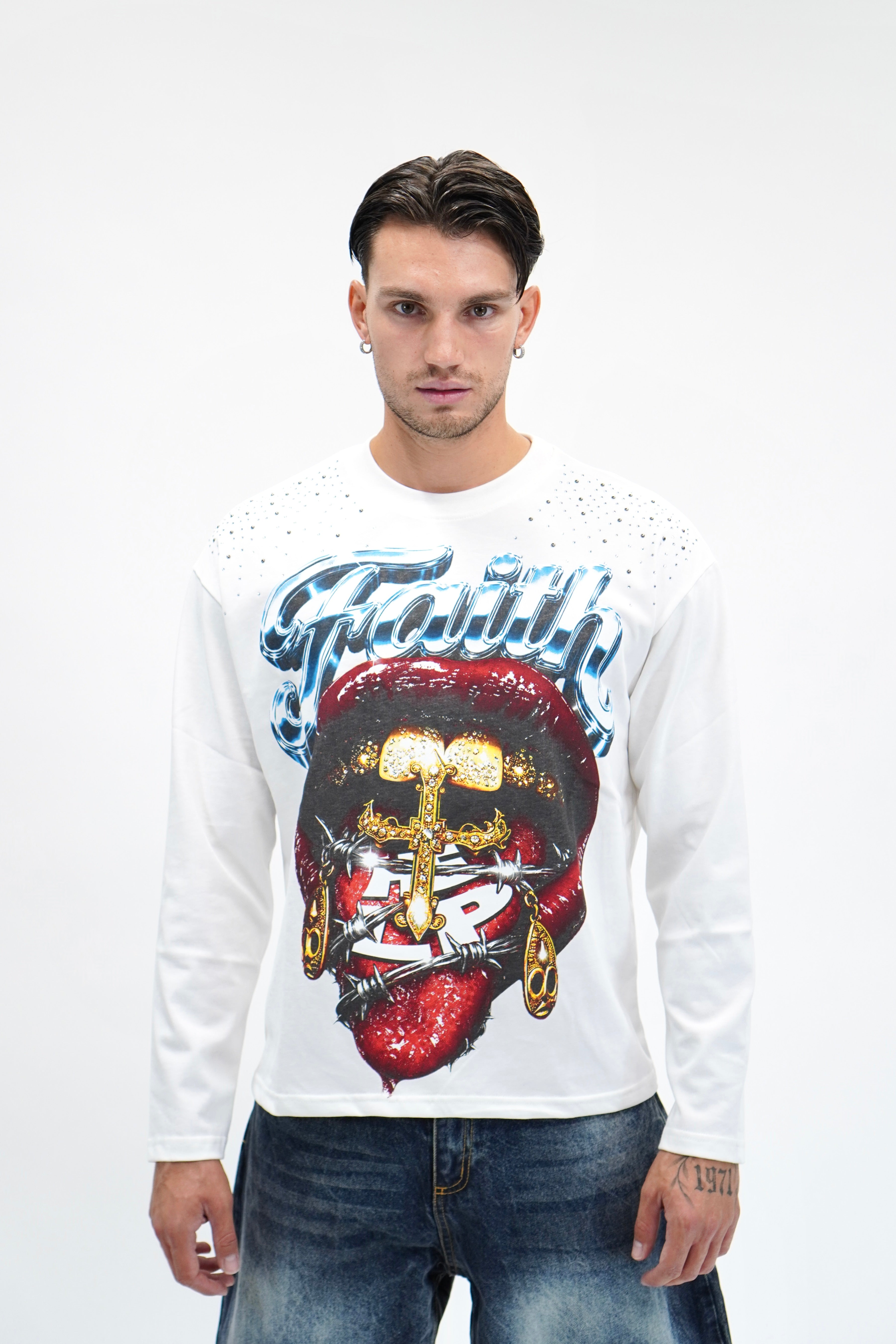 Longsleeve Faith White
