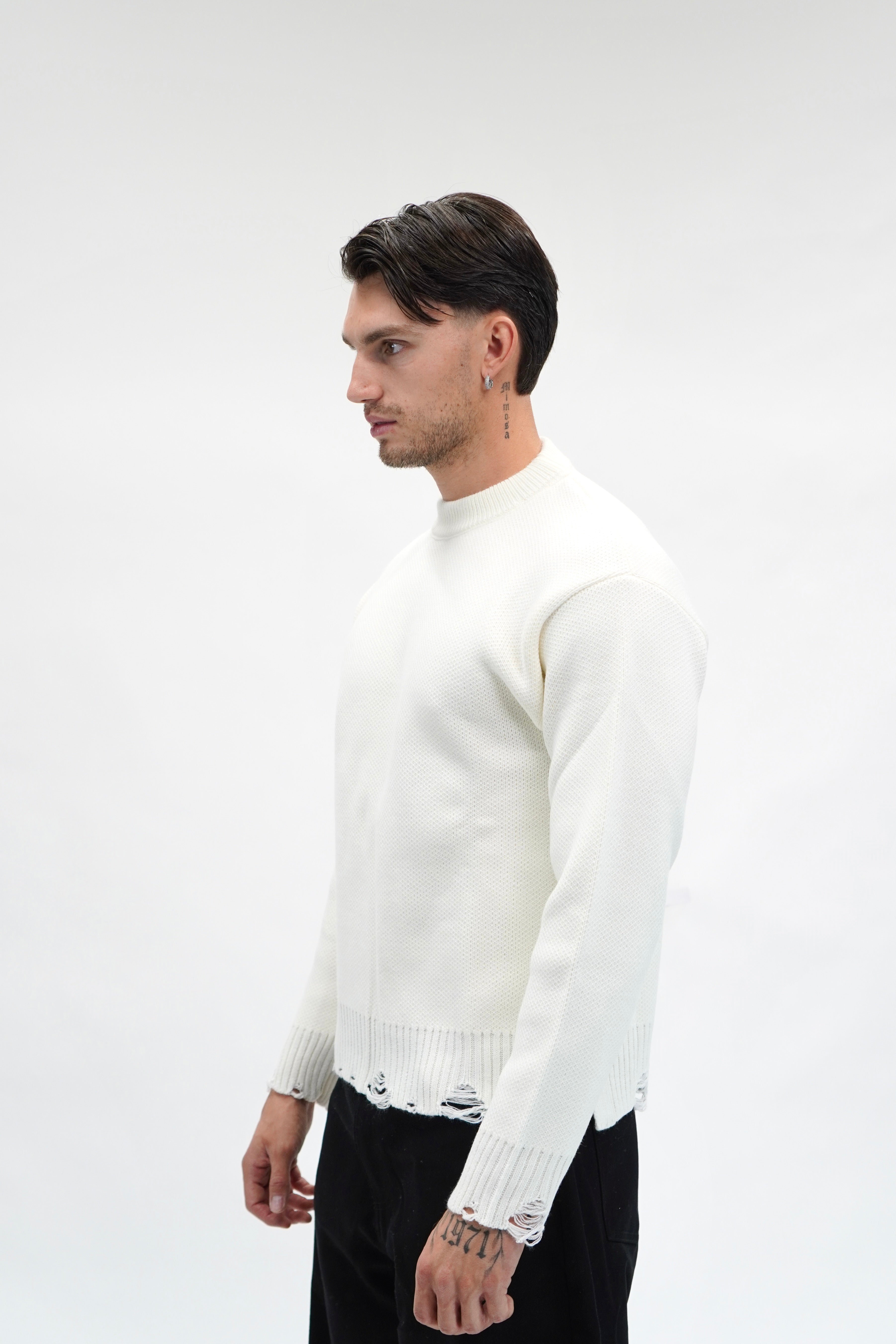 Maglione Rupture White