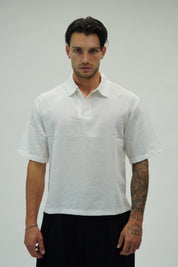 Polo Mano Lino White