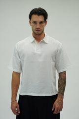 Polo Mano Lino White
