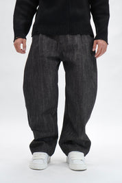 Jeans Baggy Selvedge Black