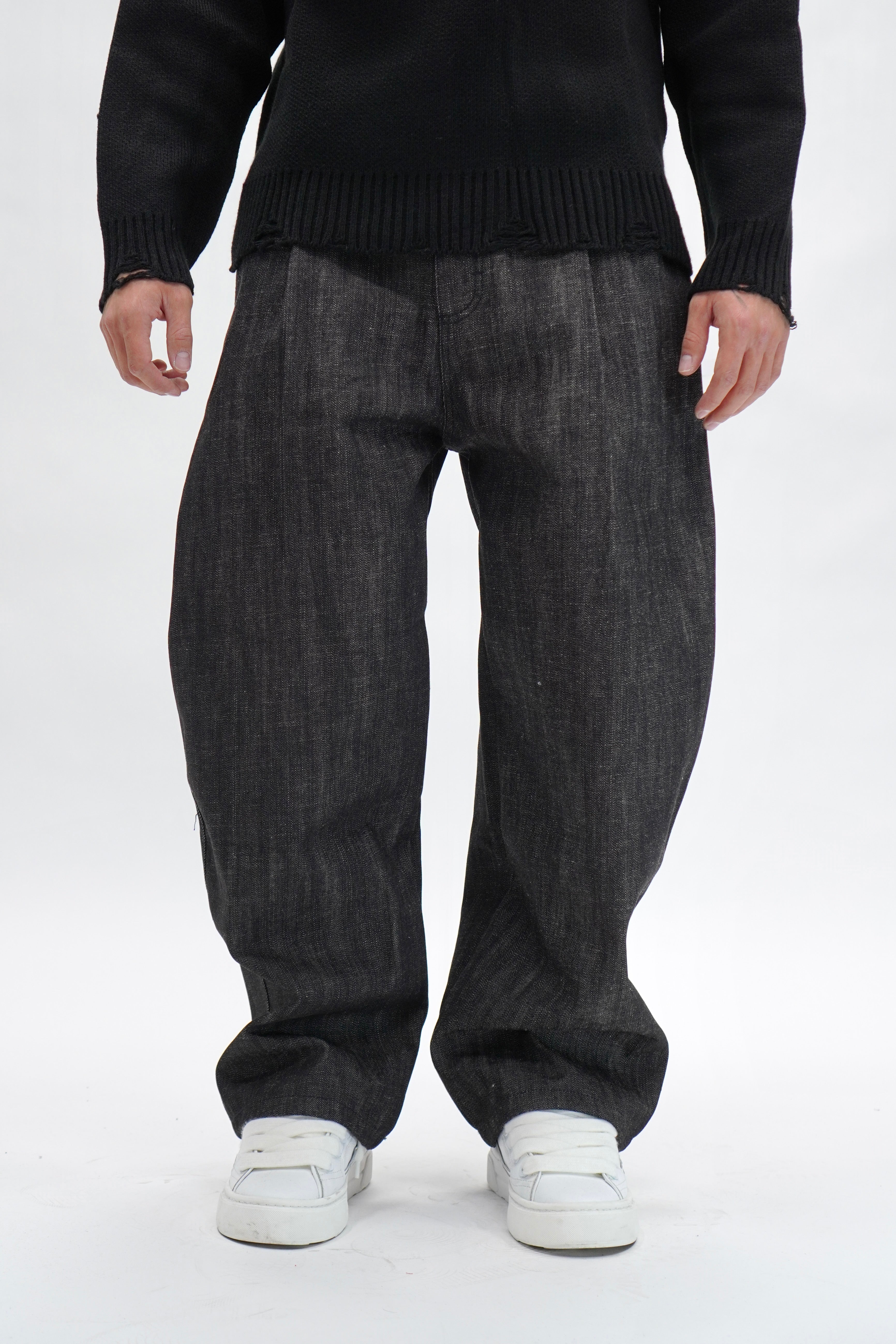 Jeans Baggy Selvedge Black