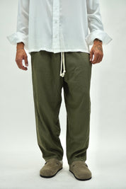 Pantalaccio In Lino Green