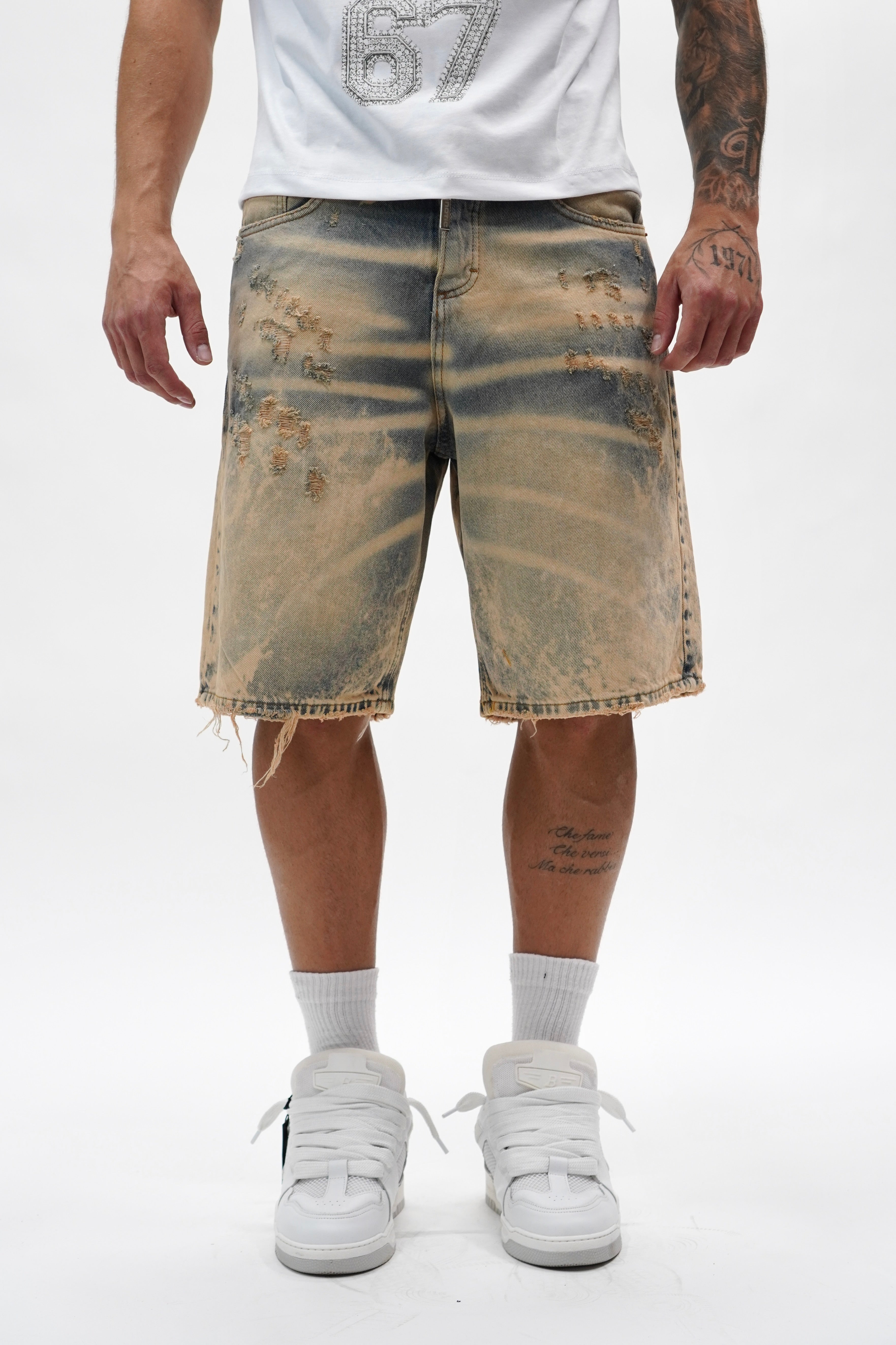 Short Stark Sabbiato