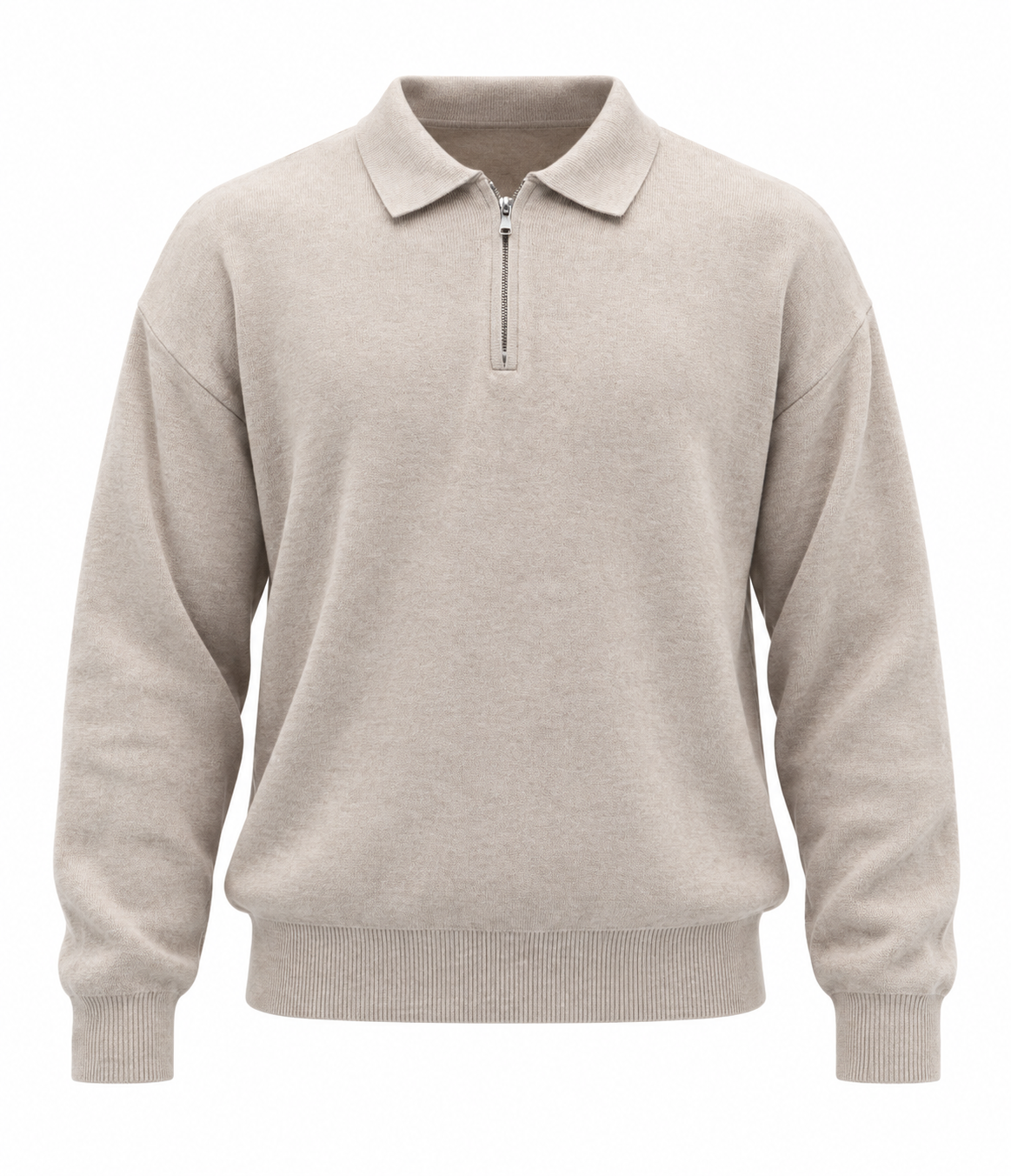 Maglione Half Zip Khaki
