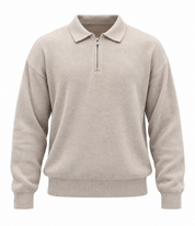 Maglione Half Zip Khaki