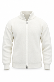 Maglione Zip-up Cream