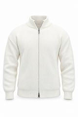 Maglione Zip-up Cream