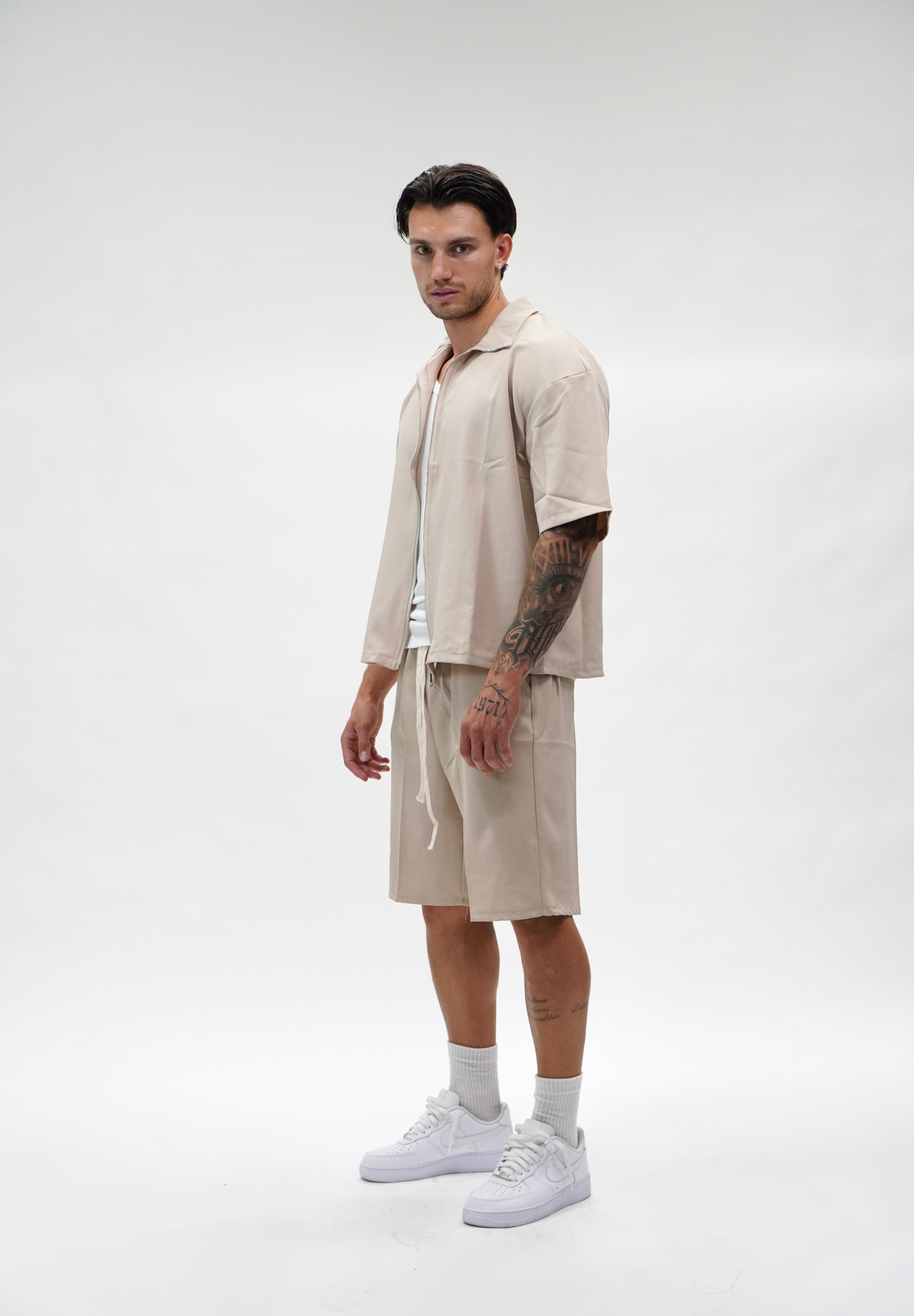 Coordinato Zipped Beige