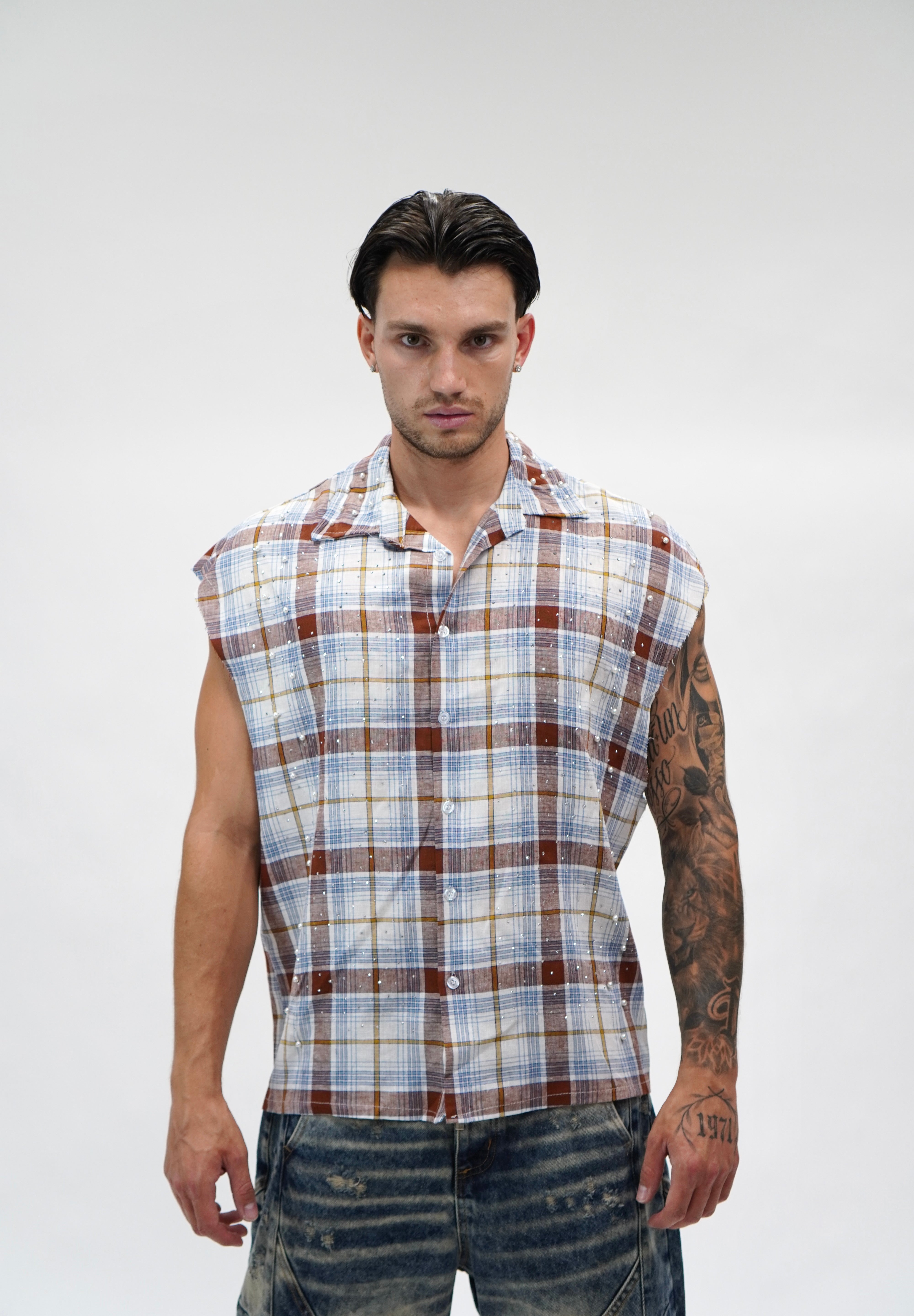 Camicia Smanicata Sky