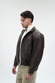 Giubotto Leather Brown