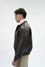 Giubotto Leather Brown