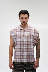 Camicia Smanicata Beige