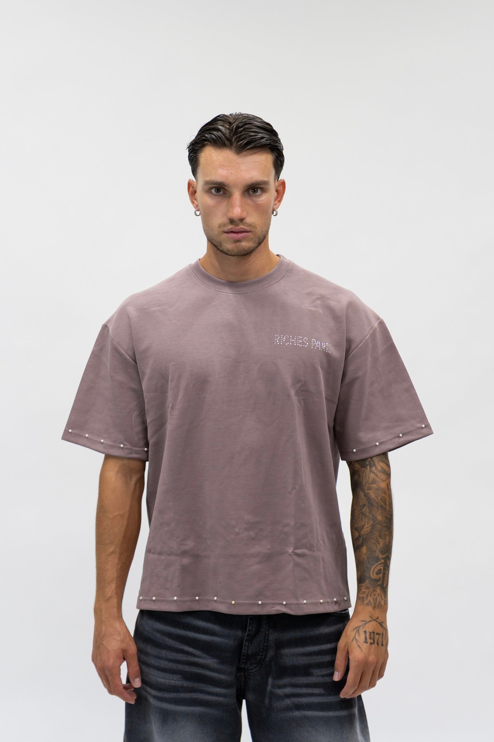 T-shirt Studs Bordeaux