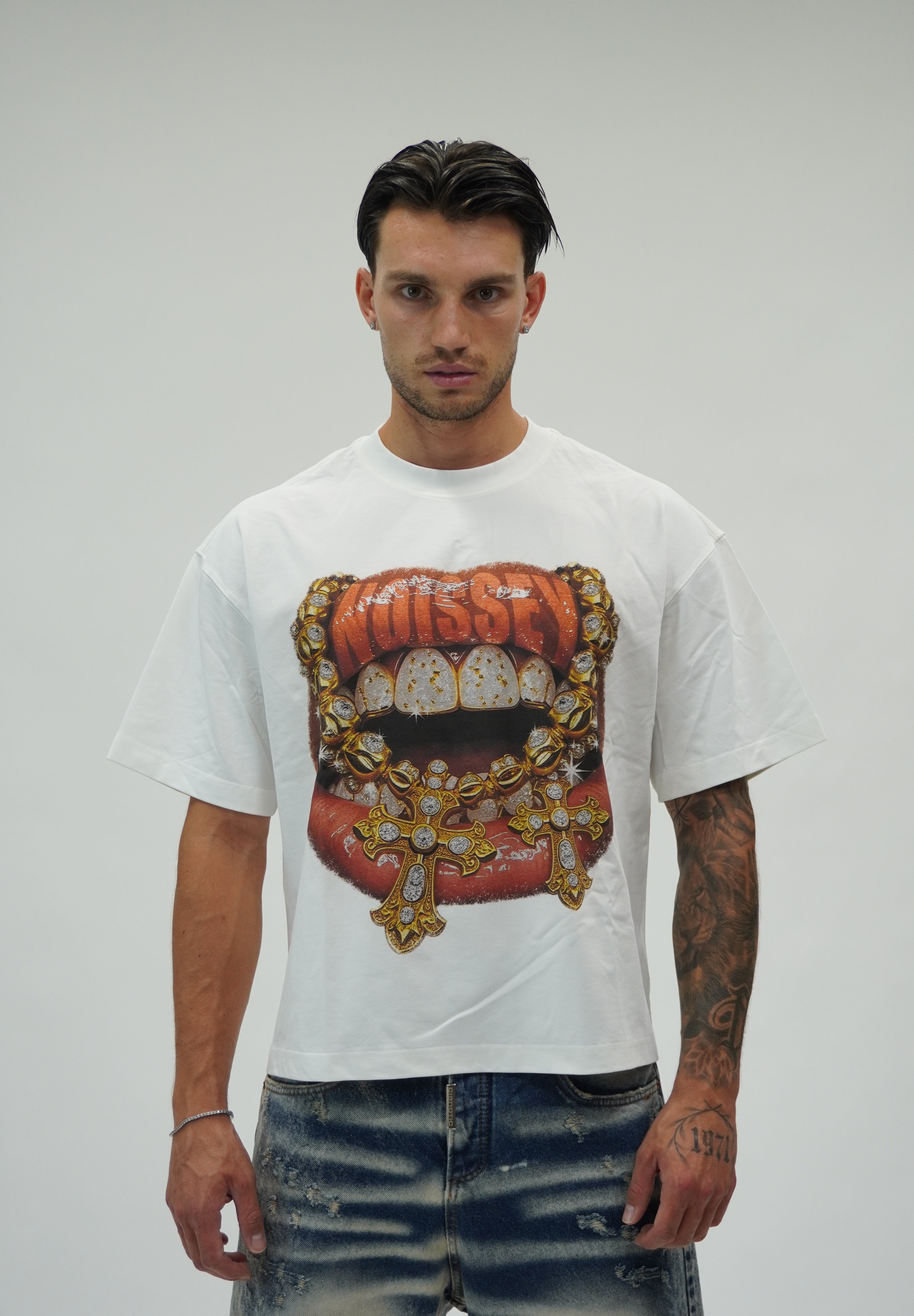 T-shirt Noissey Gold cross