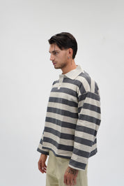 Polo Stripes Sand & Grey