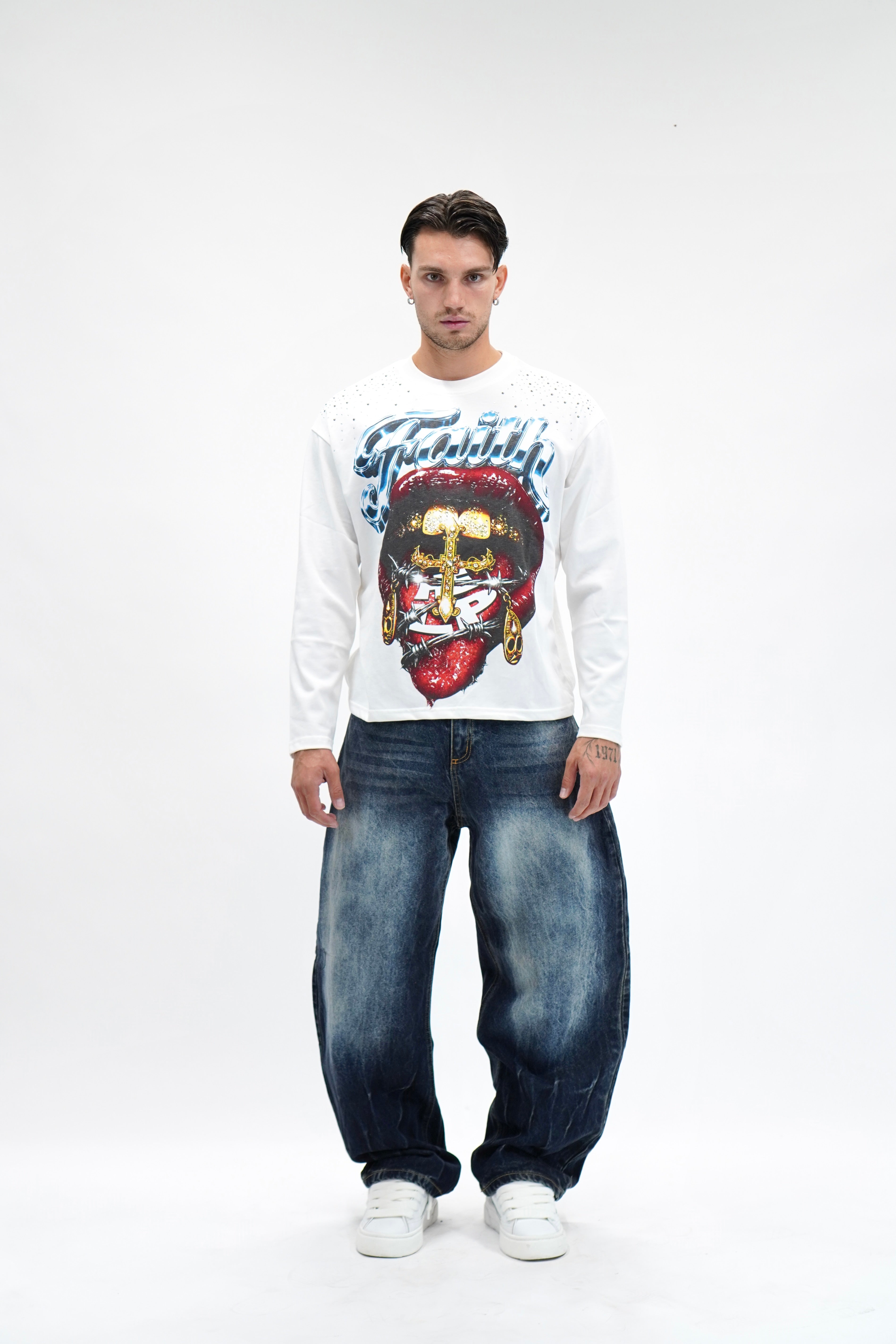 Longsleeve Faith White