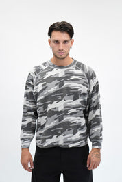 Longsleeve Waffle Camo Grey
