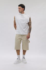Canotta Borchie White